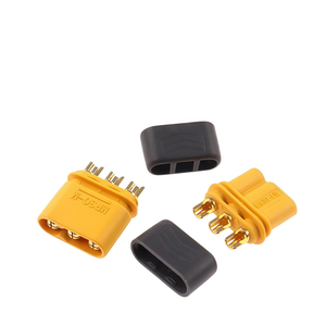 Conjunto de conectores de 3 pines MR30-M/MR30-F con funda para cableado de ESC y motor de alta temperatura en modelos RC - Product Image 2