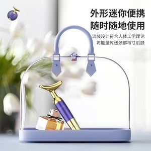 Masajeador de cuello Mizge, dispositivo reafirmante y elevador de rostro y cuello, recargable por USB, color morado - Product Image 3