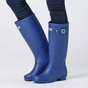 Anpassen Frauen <span class=keywords><strong>Sexy</strong></span> Matt PVC Long Wellington Wasserdicht welly Modische Regens tiefel Damen - Product Image 5