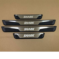 Kit d'accessoires automobiles en acier inoxydable pour seuil de porte de voiture Byd Shark 2024 2025 2026