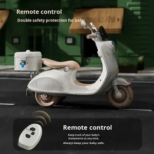 รถสกู๊ตเตอร์ไฟฟ้าของเด็กใหม่รถมอเตอร์ไซค์ไฟฟ้าของเล่นรถควบคุมระยะไกลรถสามล้อเด็กชาร์จไฟได้ส่งจากโรงงาน - Product Image 3