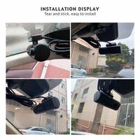 Caméra CCTV double 200m 1080p HD pour voiture avec vision nocturne infrarouge double objectif pour taxi/SUV/autobus scolaire