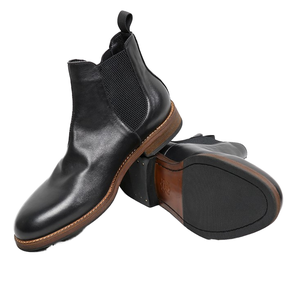 British Men's Genuine Leather High-Top Ankle <b>Boots</b> Handmade Chelsea Waterproof Anti-Slippery Summer Casual Style - Product Image 1