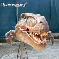 MY DINO AD053 Tête de dinosaure T-rex animatronique 3D pour aire de jeux intérieure à vendre