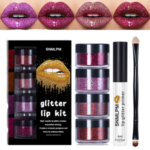 SNMLPM ลิปกลอสกันน้ำผสมสมุนไพร กลิตเตอร์วิ้งค์ๆ ติดทนนาน เมคอัพธรรมชาติ ผงละเอียดเปลี่ยนสี 4 กรัม ขายดี - Product Image 1