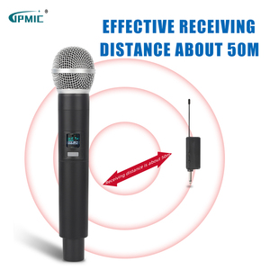 Fábrica OEM Ktv Outdoor Stage Microfone Profissional Dynamic <span class=keywords><strong>Video</strong></span> Recording <span class=keywords><strong>Mic</strong></span> Handheld <span class=keywords><strong>Karaoke</strong></span> Microfone Sem Fio - Product Image 6