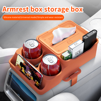 Compartiments divisés pour organiser les objets, boîte de rangement pour accoudoir de voiture, rangement pour articles divers