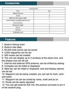 ISURE MARINE Carte de navigation de haute qualité / Boussole <span class=keywords><strong>GPS</strong></span> par satellite Accessoires marins pour bateau, yacht, navire - Product Image 4