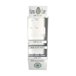 Présentoir de sac à main en carton ondulé pliable à plusieurs niveaux écologique réglable Promotion au détail debout au sol - Product Image 2