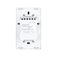 Nouveau 2025 DS-1211WL4 Interrupteur tactile intelligent WiFi Tuya avec écran OLED de 0,96 pouces, compatible Android domestique, design à barre de batterie, compatible monophasé et neutre