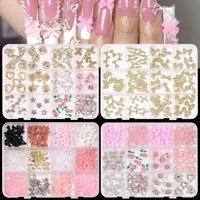Qianya Gothique Punk Heavy Metal 3D Nail Charms Dark Y2K Alliage Nail Art Décorations Stickers NEW Trendy Press on Style