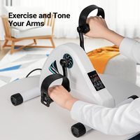 Vélo d'exercice électrique sous le bureau, pédalier en acier ABS, mini stepper cardio pour la rééducation des bras, des jambes et des genoux, usage domestique