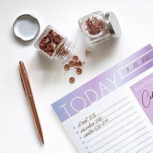 Bloc-notes tendance ombré pour liste de tâches quotidiennes 7x10, 60 pages, avec liste de contrôle 'Ne vous oubliez <span class=keywords><strong>pas</strong></span> pour demain' et sections de notes - Product Image 5