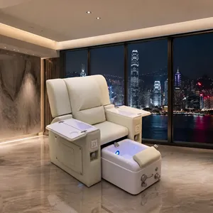Sillón de Pedicura Eléctrico de Lujo con Sistema de Hidromasaje, Diseño Ligero para Salón de Uñas y Salón de Belleza - Product Image 1