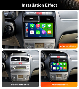 9 pouces 2 Din GPS Audio Android Auto sans fil Carplay stéréo écran tactile lecteur d'autoradio pour <span class=keywords><strong>Fiat</strong></span> Grande <span class=keywords><strong>Punto</strong></span> Linea <span class=keywords><strong>2007</strong></span> ~ 2012 - Product Image 2