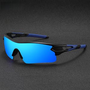 Lunettes de soleil sportives pour hommes, légères, rectangulaires, demi-cerclées, polarisées UV400, anti-reflets, confortables et protectrices contre le vent - Product Image 2