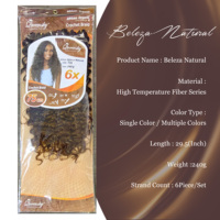 Extensions de cheveux synthétiques en gros 6X pour tresses, cheveux bouclés pour tresses, extensions de cheveux au crochet GOGO Curl