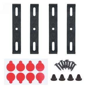 Clips de plaque d'immatriculation standard européen (lot de 4) en acier inoxydable, attaches transparentes en PP, directement de l'usine - Product Image 3