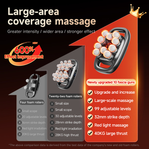 Alat Terapi Perkusi Jaringan Dalam Profesional Portabel 10 Kepala untuk Meredakan Nyeri Otot pada Tubuh, Kepala, dan Leher - Product Image 5