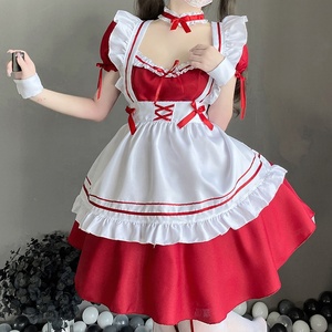Vestido de Sirvienta Rosa Estilo Lolita, Vestido de Sirvienta Suave Rosa, Conjunto de Disfraces Kawaii para Cosplay, Disfraces de Cómic para <span class=keywords><strong>Mujer</strong></span> - Product Image 2