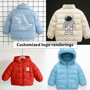 Casual Style <strong>Boys</strong> Winter Jacket Kids Outerwear Washed Custom Embroidery Jacket Children's <strong>Clothing</strong> Jacket L3009 - Product Image 4