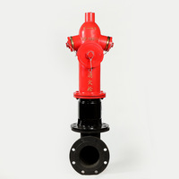 Hydrant extérieur à baril sec DN100 1,6 MPa, 3 voies, en fonte ductile pour l'alimentation en eau