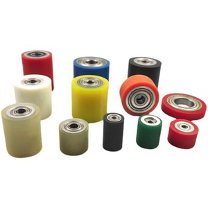 Nhiệm vụ nặng nề tải PU bánh xe 4 ''5'' 6 ''8'' inch rắn Polyurethane Đúc Bánh xe cao su Urethane vật liệu xử lý các bộ phận thiết bị - Product Image 4