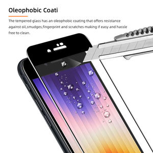 2.5D protecteur d'écran imprimé en soie pour Iphone SE3 Film en verre trempé en aluminium élevé pour iphone SE <span class=keywords><strong>2022</strong></span> - Product Image 2