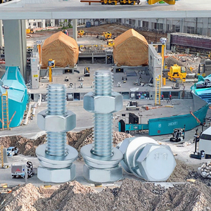 M6 M8 <span class=keywords><strong>M10</strong></span> M12 M14 M16 M20 Hex Bu lông đầ<span class=keywords><strong>u</strong></span> đai ốc máy giặt kẽm kết thúc lớp thép carbon 4.8 & 6.8 din6914 độ dài khác nhau 10mm 50mm - Product Image 3