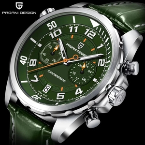 Montre pour homme PAGANI DESIGN NEW 1811, marque haut de gamme, écologique, verre saphir, chronographe, étanche 50 m, quartz, classique, luxe, cadeau - Product Image 1