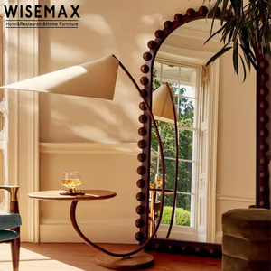 WISEMAX FURNITURE <span class=keywords><strong>Specchio</strong></span> da <span class=keywords><strong>Parete</strong></span> con Cornice in Legno dal Design Ondulato Contemporaneo e Semplice per <span class=keywords><strong>Camera</strong></span> da Letto e Appartamento - Product Image 6