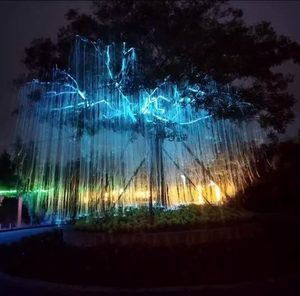 Iluminación con diseño de árbol de fibra óptica a prueba de agua IP65 para decoración de jardines, plazas, eventos y festivales al aire libre. - Product Image 1