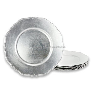 Col rond En Acier Inoxydable à Rebord 13 Pouces Nickel Fini Chargeur Plaque - Product Image 3