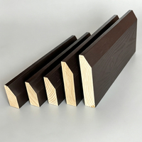 Marco de puerta de madera maciza al por mayor, conjunto de marco de puerta combinado personalizado de fábrica, marco de ventana, borde decorativo