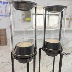 Thanh lịch cao minh bạch kính có thể khóa thiết kế cửa hàng bán lẻ tùy chỉnh kính hiển thị tủ đồ trang sức Showcase - Product Image 6