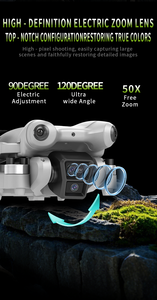 Dron profesional para principiantes S101 MAX 4K con cámara dual, conectividad RC 5G WIFI, evitación de obstáculos, pantalla RC FPV, cuadricóptero plegable. - Product Image 4