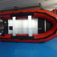 Bateau de pêche gonflable Zodiac bon marché avec moteur hors-bord en PVC écologique à grande vitesse à vendre