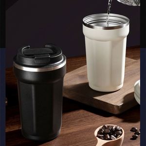 Insulated Stainless Steel 500ml Coffee Travel <b>Mug</b> Vacuum Flask Thermal Insulation Eco-Friendly Portable Business Use - Product Image 2