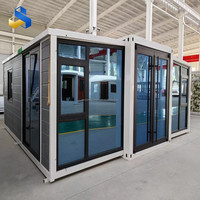 Bâtiment de bureau préfabriqué pliable et extensible en conteneur, style Western Australia, 2 chambres, moderne, pour une vie côtière, respirant