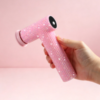 Lime à pieds électrique rechargeable, éliminateur de callosités, outil de pédicure premium rose diamant avec écran LED 60W pour soins des pieds à domicile