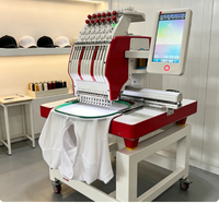 Machine à broder plate automatique informatisée professionnelle pour chapeaux et casquettes avec broderie personnalisée