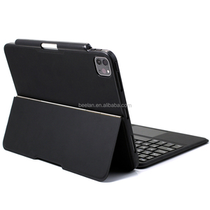 Casing <span class=keywords><strong>keyboard</strong></span> lipat bantalan sentuh 2024, sarung pelindung Tablet <span class=keywords><strong>keyboard</strong></span> ajaib kulit PU tahan guncangan untuk iPad Pro 11 - Product Image 5