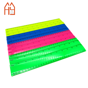 Vente en gros 30cm <span class=keywords><strong>Neon</strong></span> Highlight Règle Impression couleur Règles publicitaires Logo personnalisé et couleur - Product Image 1