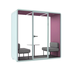 Agrandir l'image Ajouter au comparateur Partager Cabine insonorisée mobile et portable pour réunions, bureau privé <span class=keywords><strong>acoustique</strong></span>, pod de réunion, cabine téléphonique B - Product Image 2