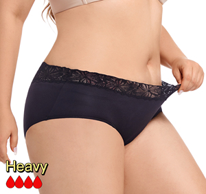 Flux Abondants Qualite Superieur Superie Slip Menstruel Reutilizable Culotte Menstruelle Grande Taille - Product Image 1