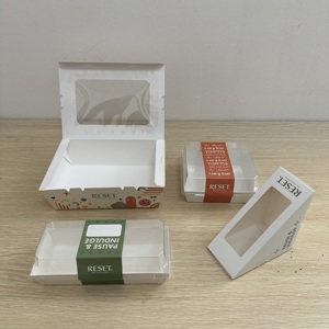 Confezione Premium per Pasticceria in Stile <span class=keywords><strong>Ins</strong></span>, Scatola Verde Personalizzabile con Logo, Sacchetto di Carta per Asporto per Negozi di Dolci - Product Image 5