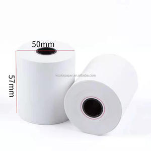 Papel de recibo Pos de 57X50mm hasta rollo de papel de caja registradora Pos térmica para supermercado/Banco/cajero automático - Product Image 1
