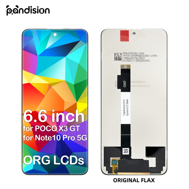6.6" Mobile Phone Lcds Display for xiaomi POCO X3 GT Lcd Screen Touch Digitizer Assembly for Note10 Pro 5G Display Repair Parts