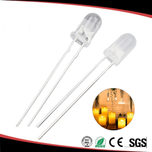 Diodo LED DIP de 3mm y 5mm con efecto de parpadeo de vela, luz cálida blanca, roja y amarilla, intermitente - Product Image 1
