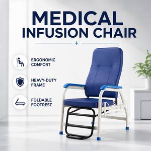 Letto Ospedaliero per Sala d'Attesa Clinica con Supporto per Infusione IV, Capacità di Carico 200kg, CIDA Bio CD3692, Garanzia a Vita - Product Image 1
